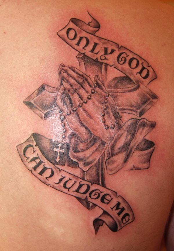 Tattoos For Men On Hand Cross