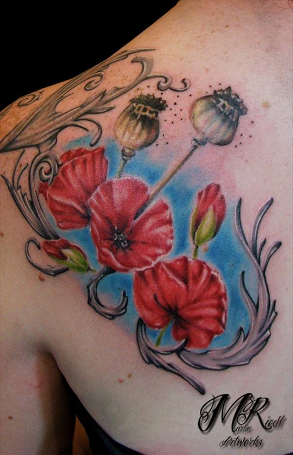 Poppys hình xăm - 65 + đẹp Flower Tattoo Designs <3 <3