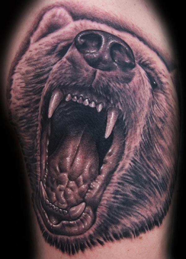 3D Gấu Tattoo - 50 ảnh vui nhộn Animal Tattoo Designs <3 <3