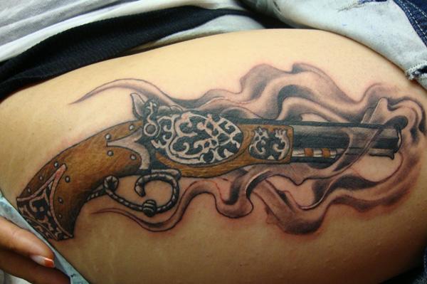 các mexican - 35 ảnh vui nhộn Gun Tattoo Designs <3 <3