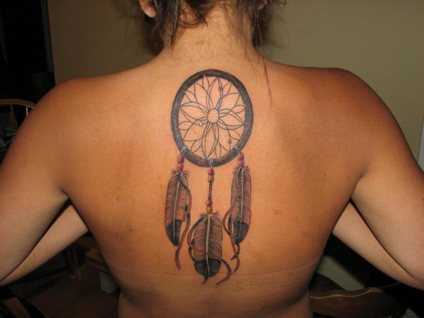 Dreamcatcher hình xăm trên màu đen - 50 Dreamcatcher Designs Tattoo Phụ nữ <3 <3