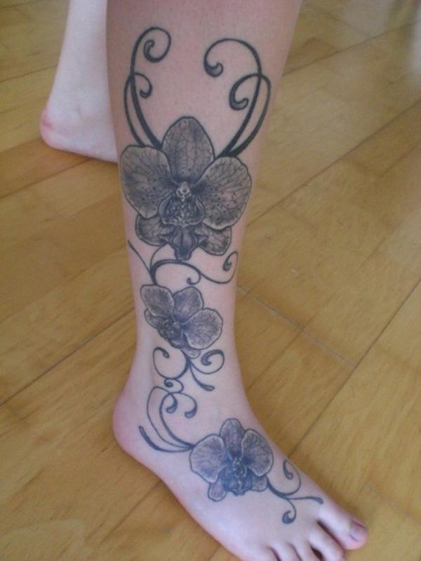 Phalaenopsis hoa hình xăm - 65 + đẹp Flower Tattoo Designs <3 <3