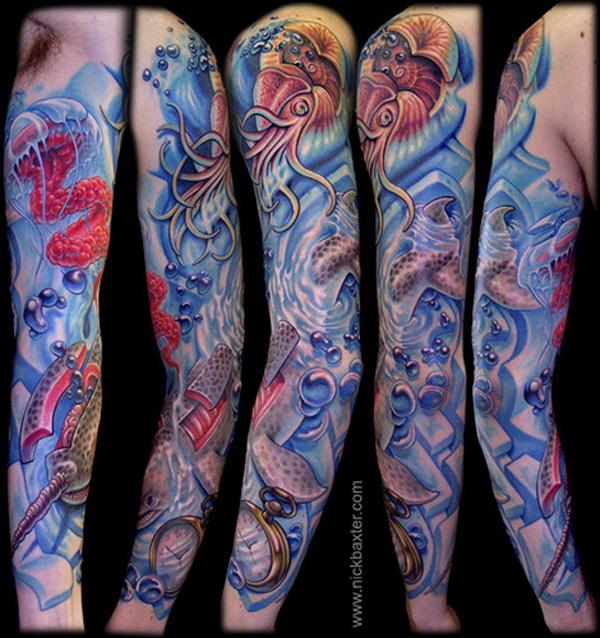 Full Sleeve Tattoo - 80+ Ví dụ Awesome Full Sleeve Tattoo Ý tưởng <3 <3