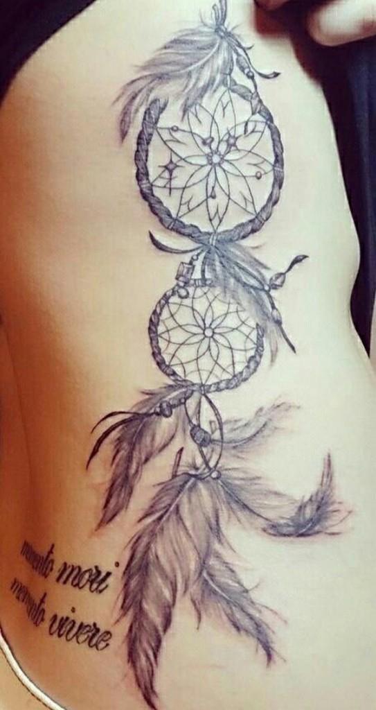 Dreamcatcher hình xăm bên - 50 Dreamcatcher Tattoo Designs Phụ nữ <3 <3