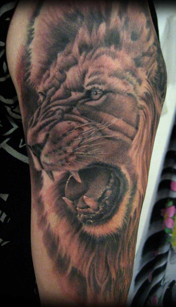 Lion xăm - 50 ảnh vui nhộn Animal Tattoo Designs <3 <3