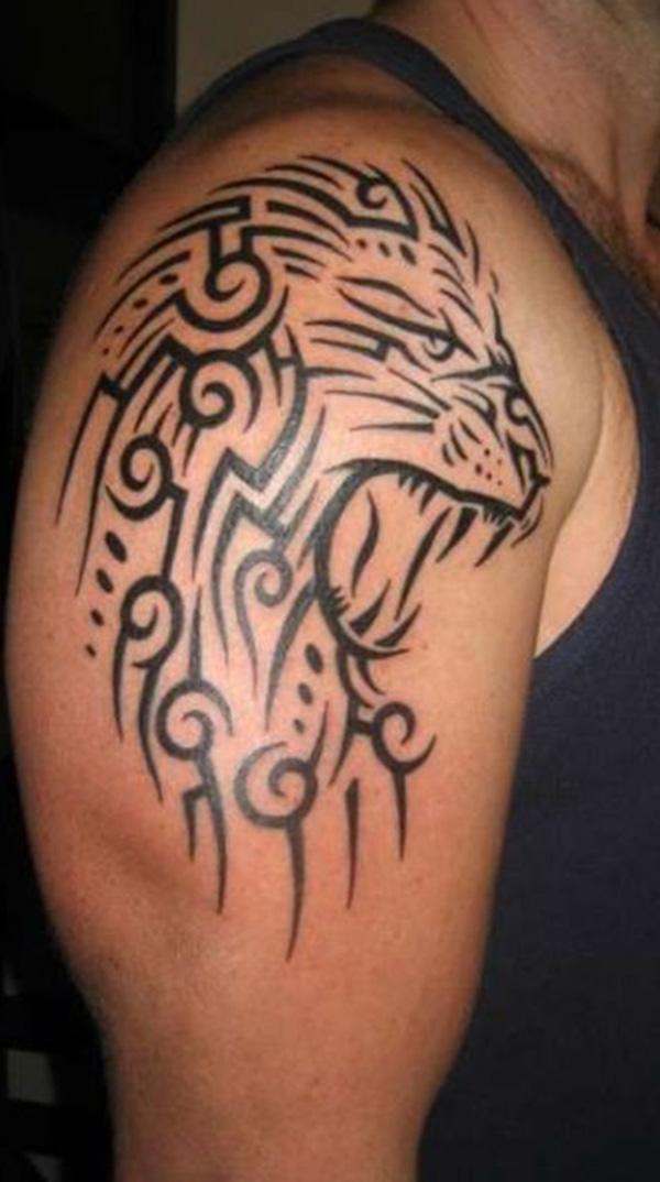 Tribal Tattoo Lion - 50 ảnh vui nhộn Animal Tattoo Designs <3 <3