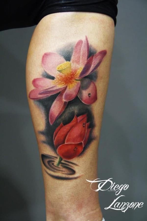  Lotus Flower Tattoo - 65 + đẹp Flower Tattoo Designs <3 <3
