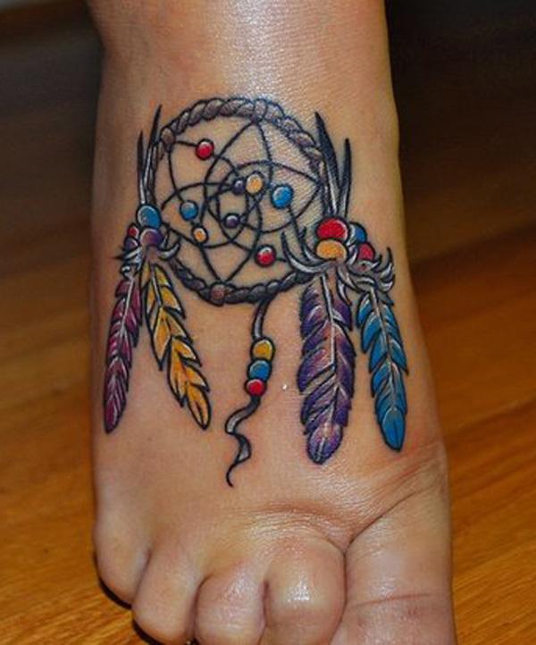 Dreamcatcher chân hình xăm - 50 Dreamcatcher Tattoo Designs Phụ nữ <3 <3