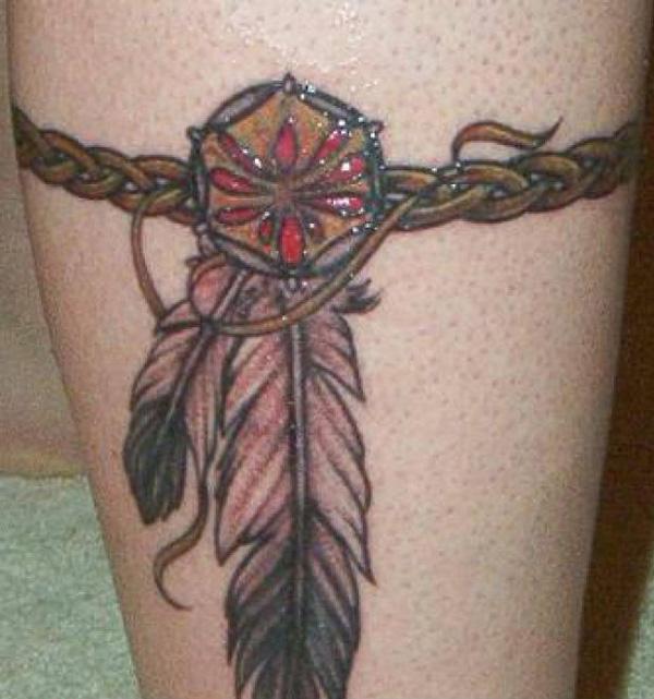 Thigh Tattoo Dreamcatcher