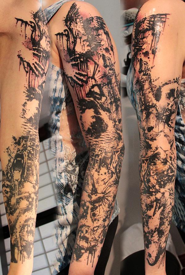 Cruelty Sleeve - 80+ Ví dụ Awesome Full Sleeve Tattoo Ý tưởng <3 <3