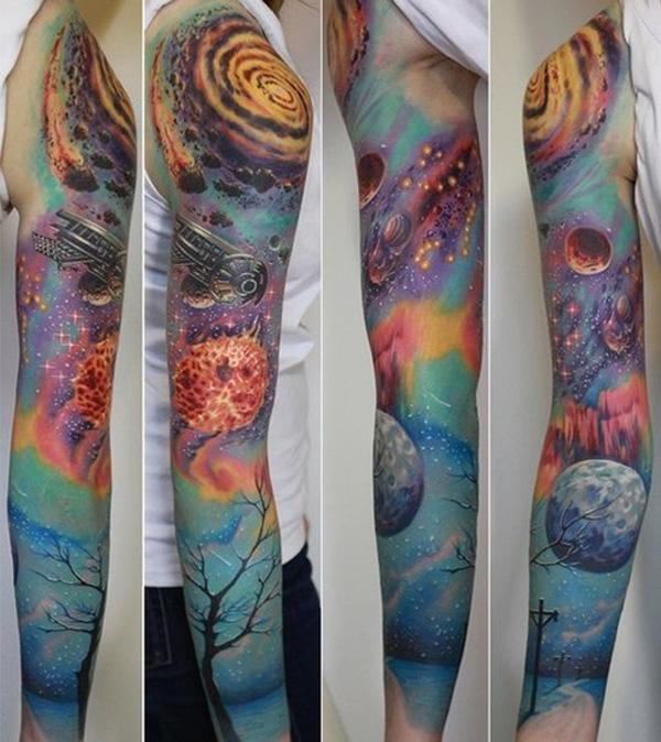 đầy đủ tay hình xăm - 80 + Ví dụ Awesome Full Sleeve Tattoo Ý tưởng <3 <3