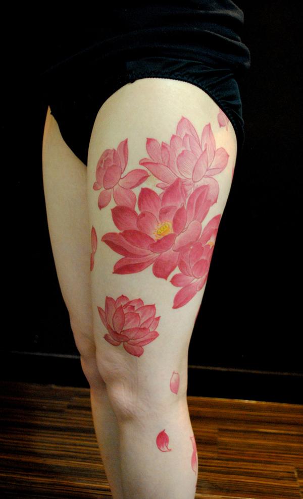 Lotus hoa hình xăm - 65 + đẹp Flower Tattoo Designs <3 <3