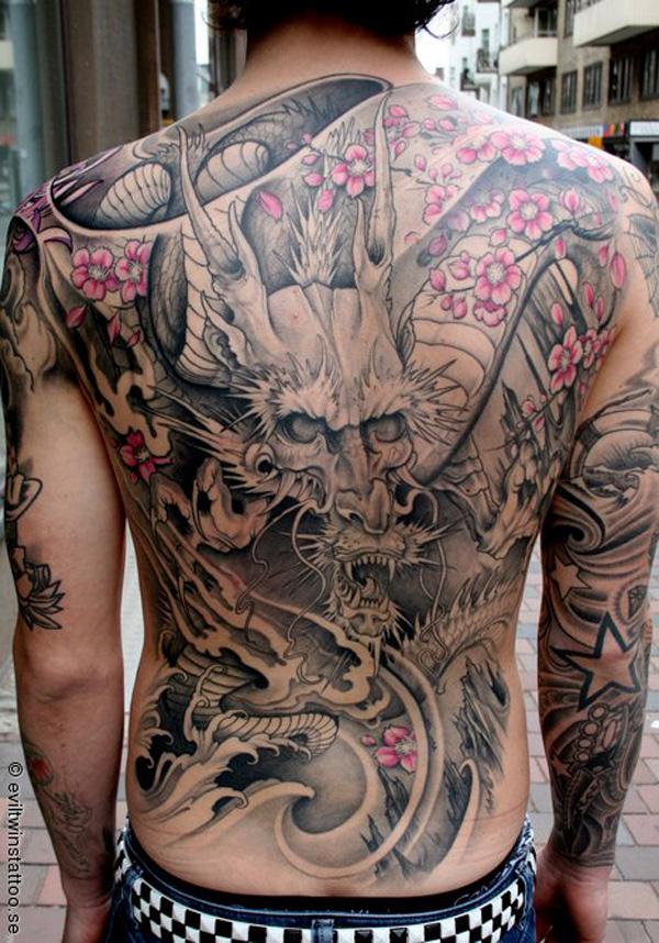 Dragon Back Tattoo