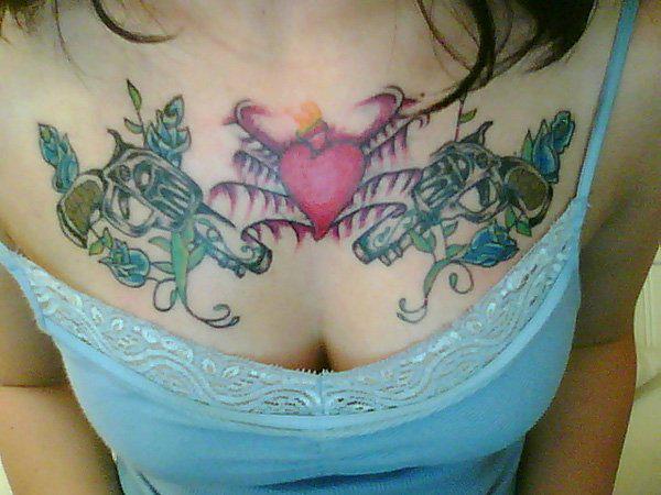 hình xăm ngực cho phụ nữ - 40 đẹp ngực Tattoo Ý tưởng <3 <3