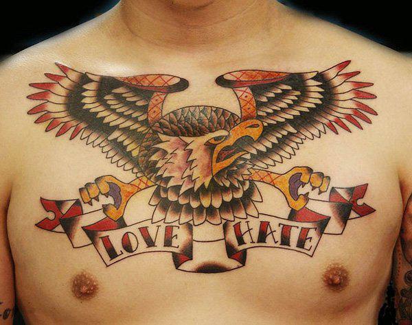 đại bàng xăm ngực - 40 đẹp ngực Tattoo Ý tưởng <3 <3