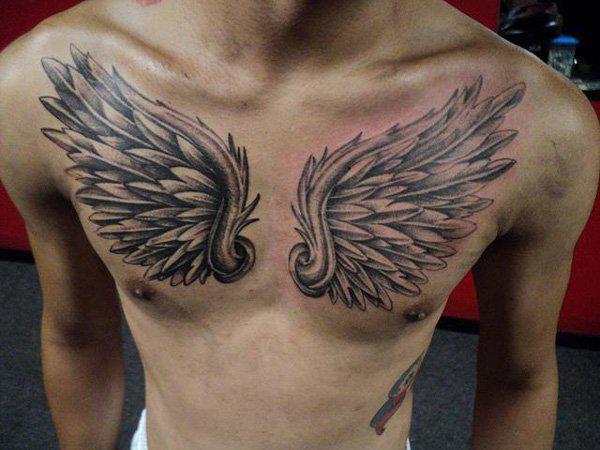 Wings trên hình xăm ngực - 40 đẹp ngực Tattoo Ý tưởng <3 <3