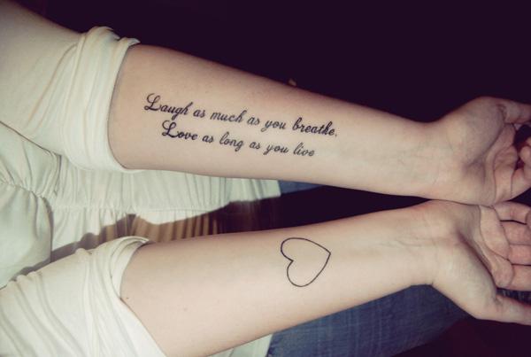 Small Quote Wrist Tattoos