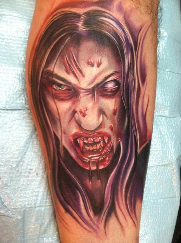 Zombie girl Tattoo - 35 Horrible Zombie xăm <3 <3