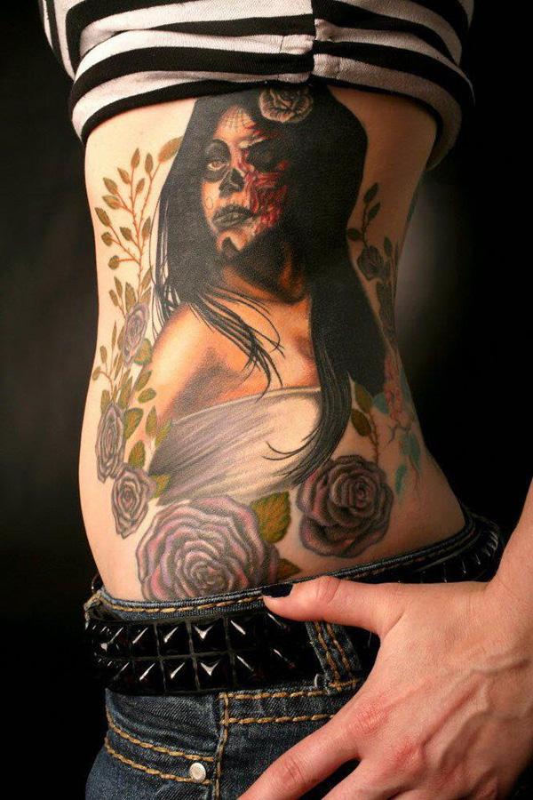Zombie Tattoo trên mặt - 35 Horrible Zombie xăm <3 <3