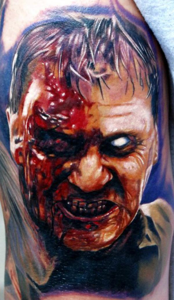 Tattoo zombie - 35 Horrible Zombie xăm <3 <3