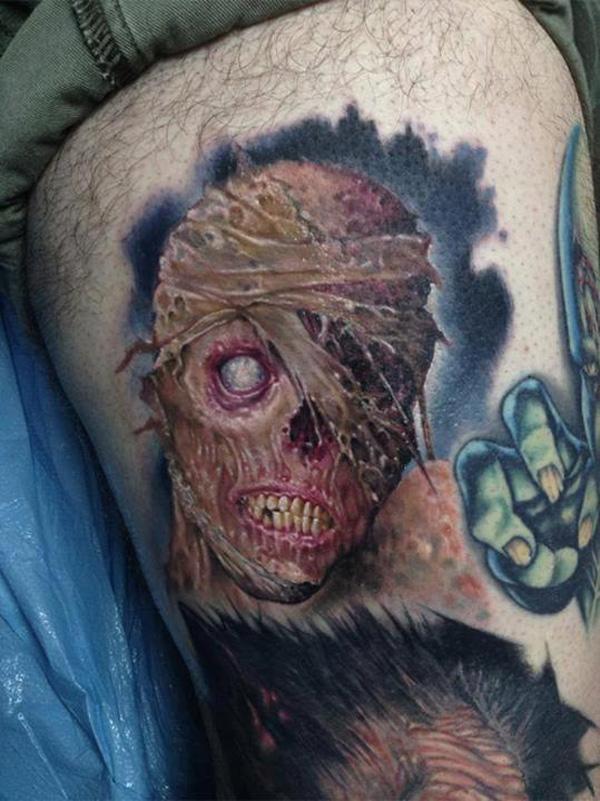  Zombie Tattoo trên bê - 35 Horrible Zombie xăm <3 <3