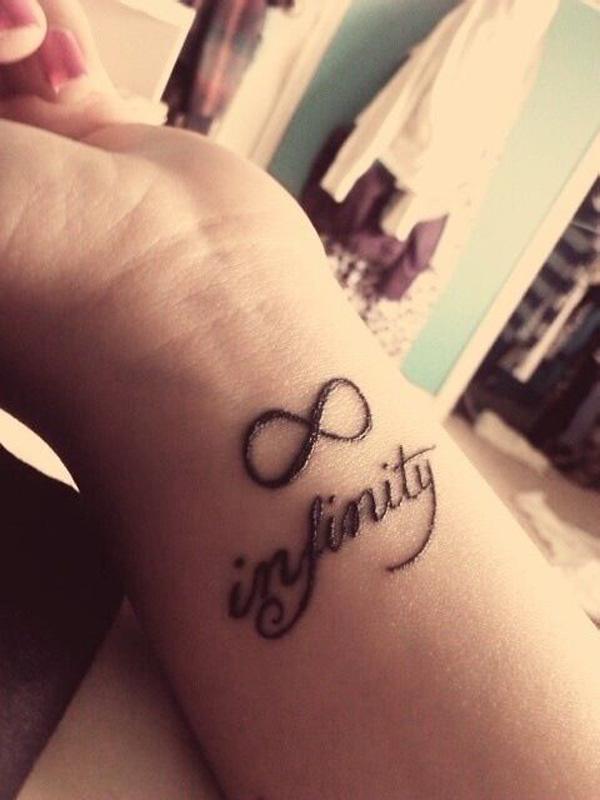 Heart Infinity Tattoo On Wrist