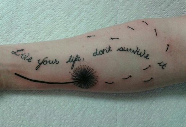  Dandelion hình xăm - 50 Ý tưởng Wrist Tattoo bắt mắt <3 <3