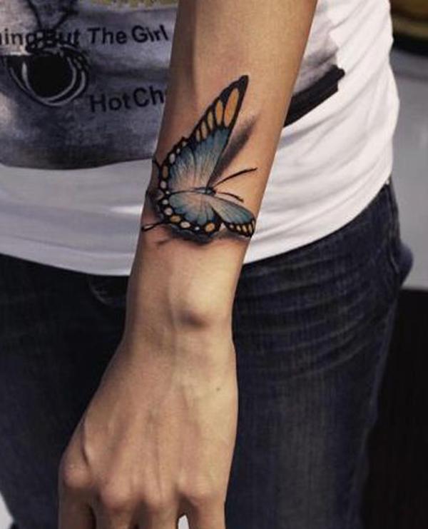 hình xăm cổ tay bướm - 50 Ý tưởng Wrist Tattoo bắt mắt <3 <3