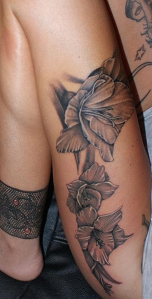 Flower Leg Tattoo