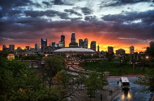13 minneapolis, mn minnesota downtown sunset