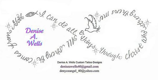 32 Strength Infinity Symbol Tattoo Deisgn by Denise A. Wells