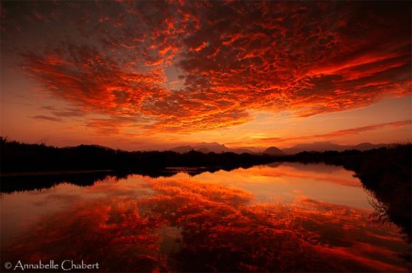 48 Mirror sunset picture