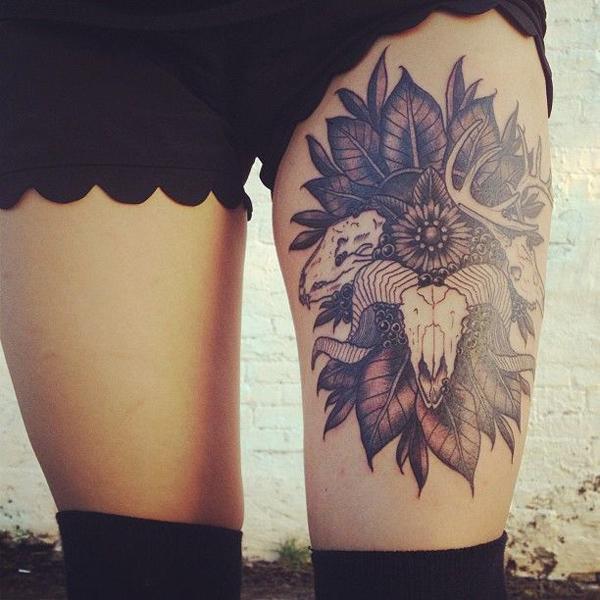 Tattoos Ideas For Girls On Leg 60 thigh tattoo ideas art and design