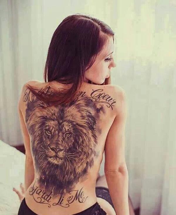 Lion xăm cho phụ nữ - 50 Ví dụ về Lion Tattoo <3 <3