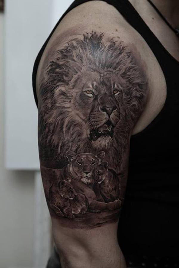 Lion tattoo - 50 Examples of Lion Tattoo  <3 <3