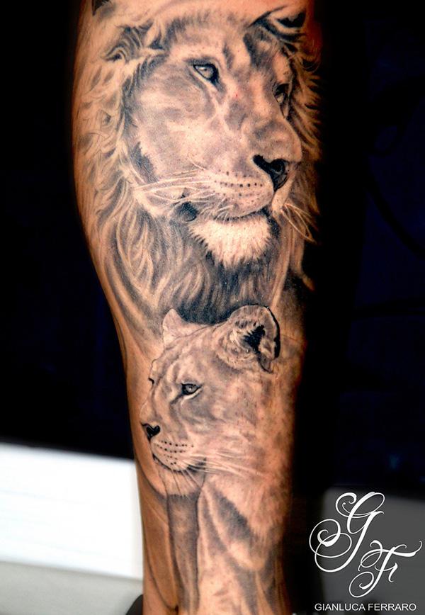 Lion tattoo - 50 Examples of Lion Tattoo  <3 <3