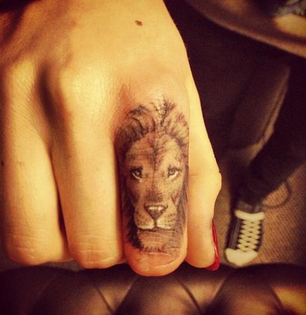 Cara Delevingne’s lion tattoo - 50 Examples of Lion Tattoo  <3 <3