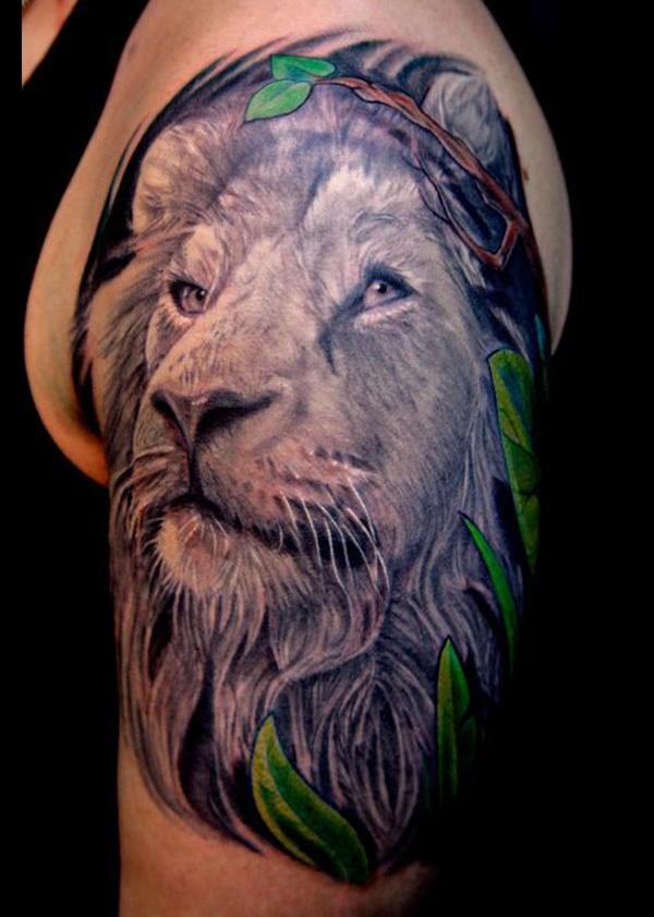 Lion Tattoo on back - 50 Examples of Lion Tattoo  <3 <3