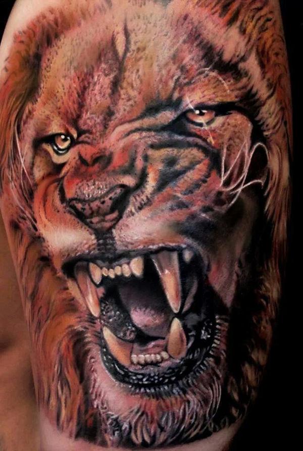 3D Lion Tattoo - 50 Ví dụ về Lion Tattoo <3 <3