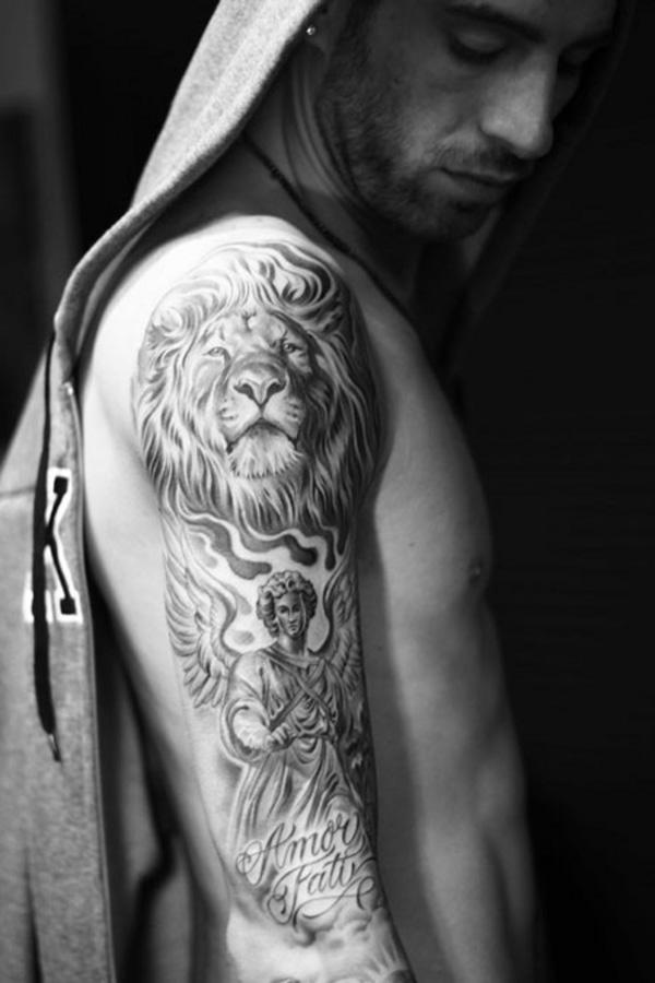 Lion tay hình xăm - 50 Ví dụ về Lion Tattoo <3 <3