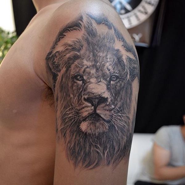 Lion tattoo - 50 Examples of Lion Tattoo  <3 <3