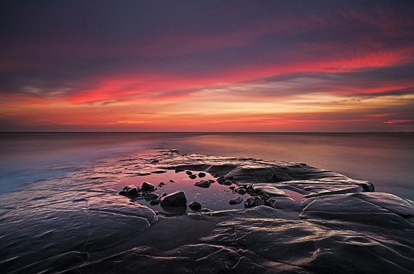 Kimmeridge Afterglow by Peter Spencer