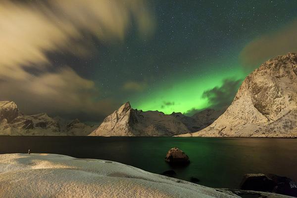 Lofoten Islands With The Lights On by Peter Spencer