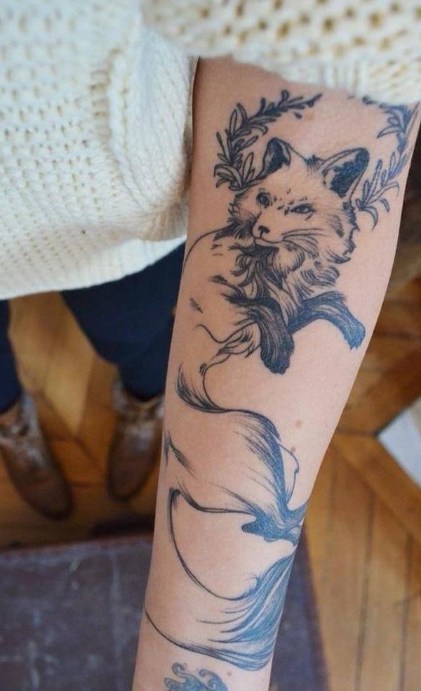 Mát Fox xăm - 50 Ví dụ về Fox Tattoo <3 <3