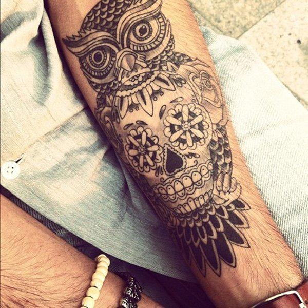 Owl Skull Tattoo - 55 ảnh vui nhộn Owl xăm <3 <3