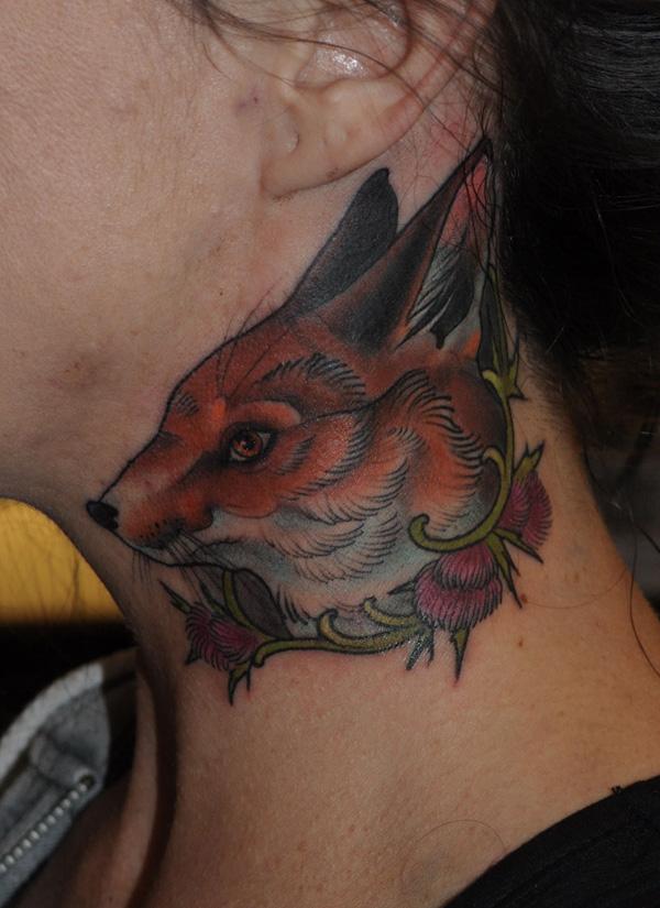 Fox cổ hình xăm - 50 Ví dụ về Fox Tattoo <3 <3