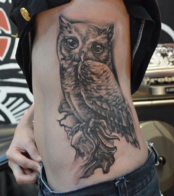 Owl Tattoo trên Side - 55 ảnh vui nhộn Owl xăm <3 <3