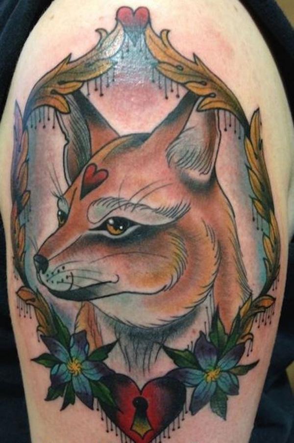 Fox xăm - 50 Ví dụ về Fox Tattoo <3 <3