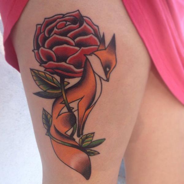 Fox và tăng hình xăm - 50 Ví dụ về Fox Tattoo <3 <3