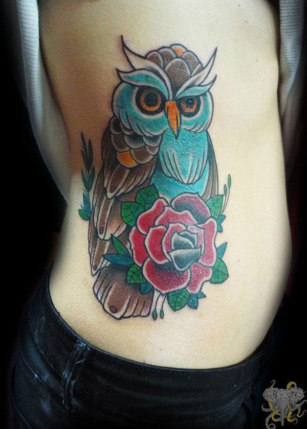 Owl Tattoo Phụ nữ - 55 ảnh vui nhộn Owl xăm <3 <3